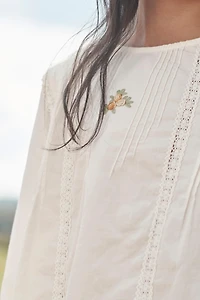 EMBROIDERED FLORAL BLOUSE LIMITED EDITION