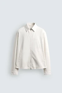 REGULAR FIT ZIP-UP OVERSHIRT