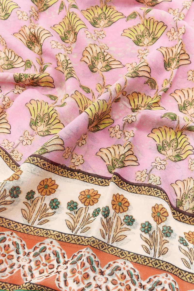 FOULARD IMPRIMÉ AVEC COTON