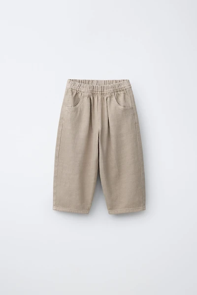 FLOWY TWILL PANTS