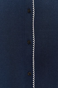 PETER PAN COLLAR KNIT CARDIGAN