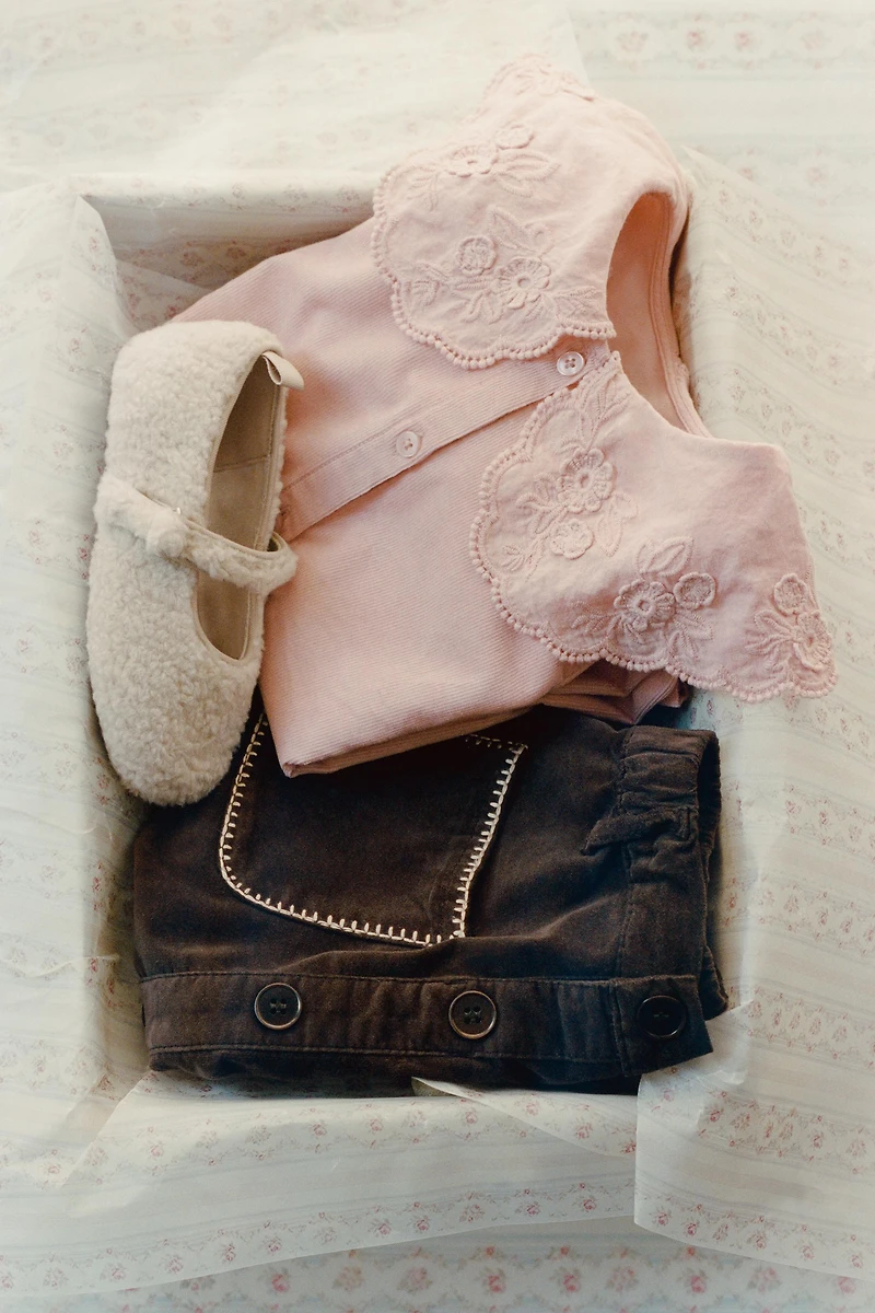 VELVET SKIRT WITH PIPING POCKETS