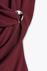 ROBE MIDI DÉCOR DORÉ