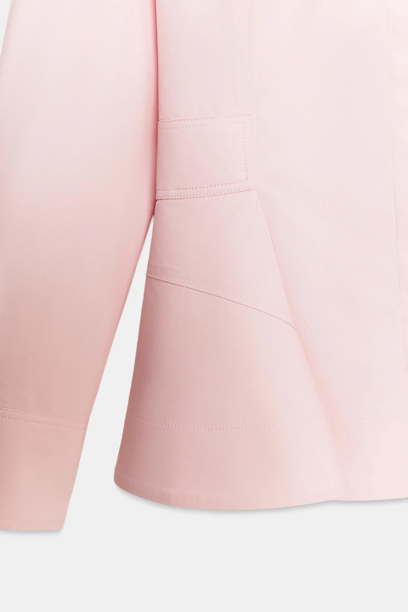 ZW COLLECTION PEPLUM POPLIN SHIRT