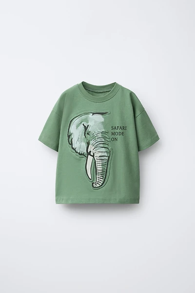 EMBOSSED ANIMAL T-SHIRT