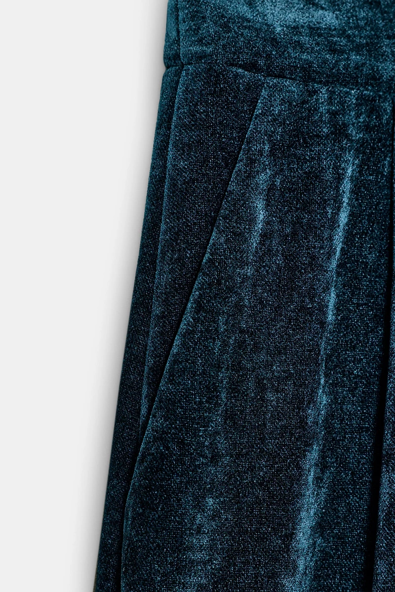 PANTALON LARGE EN VELOURS