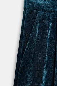 PANTALON LARGE EN VELOURS