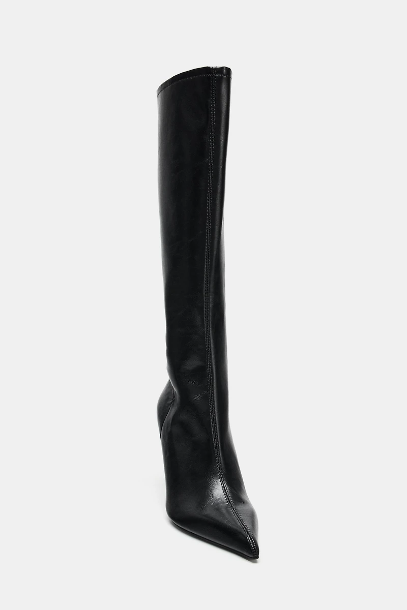 FITTED HEEL BOOTS