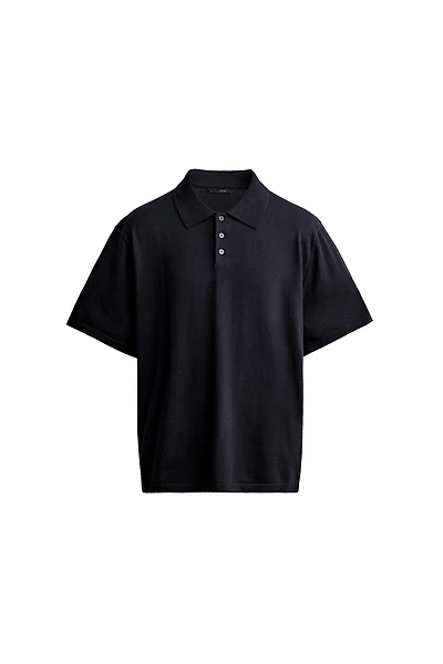 POLO REGULAR FIT EN MAILLE MÉLANGE DE COTON