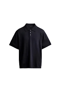POLO REGULAR FIT EN MAILLE MÉLANGE DE COTON