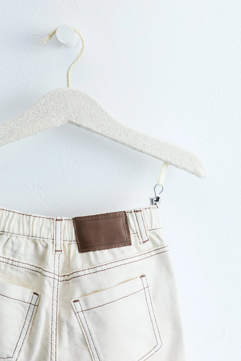 ZARA TIMELESS - STRAIGHT TWILL PANTS WITH CONTRAST TOPSTITCHING