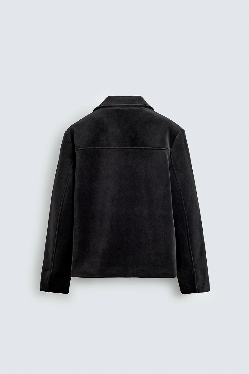 REGULAR FIT VELVET JACKET