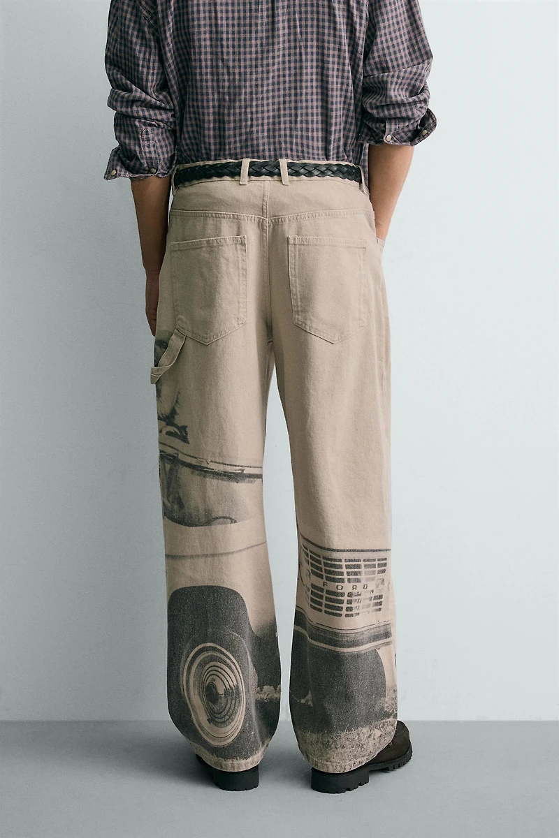 FORD © PRINT BAGGY FIT PANTS