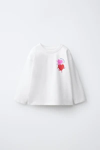 T-SHIRT À IMPRIMÉ CŒURS