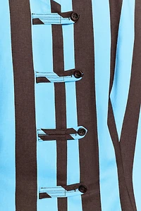 STRIPED FROG FASTENING VEST TOP