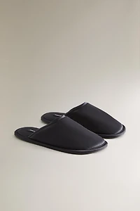 SATEEN MULE SLIPPERS