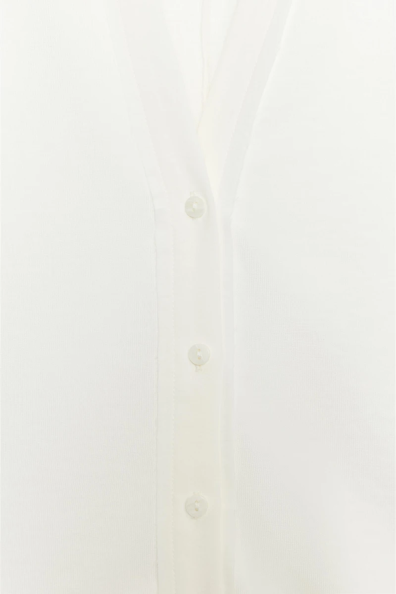 COMBINATION FABRIC TOP