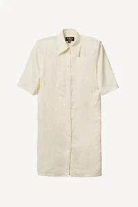 LINEN SHOULDER PAD SHIRT DRESS WILLY CHAVARRIA X ZARA