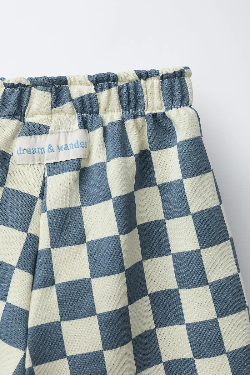 CHECKERED BALLOON PANTS