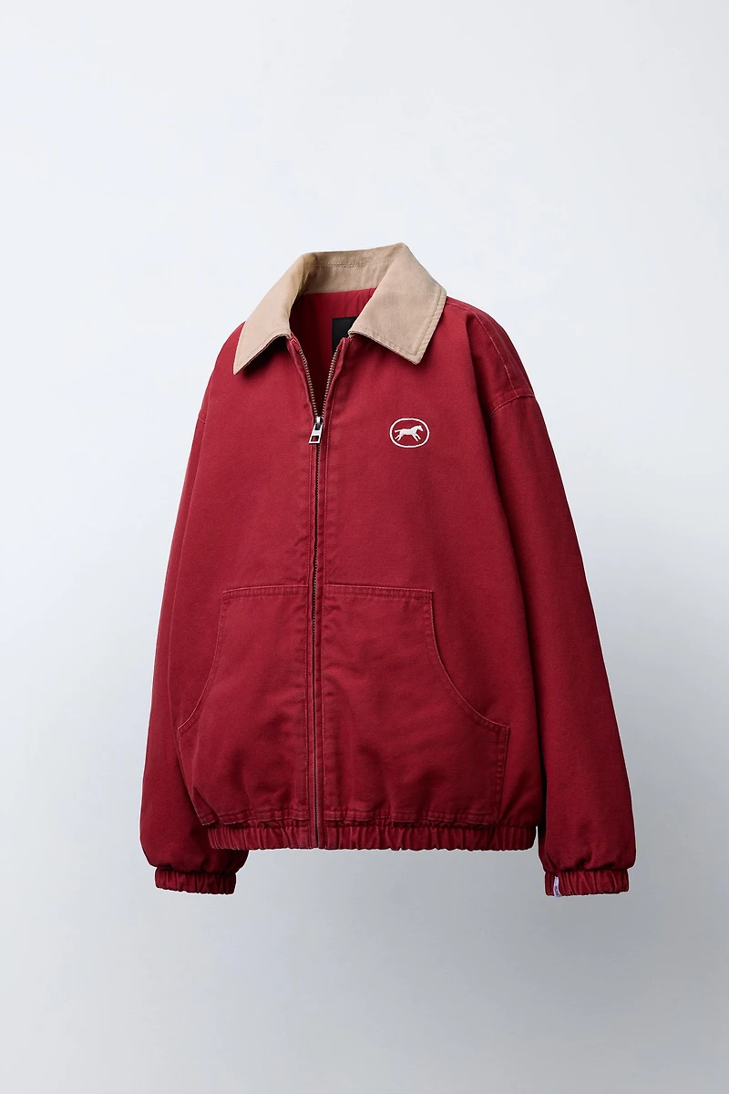 HORSE PRINT BOMBER JACKET