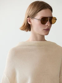 100% cotton knit sweater with back ties