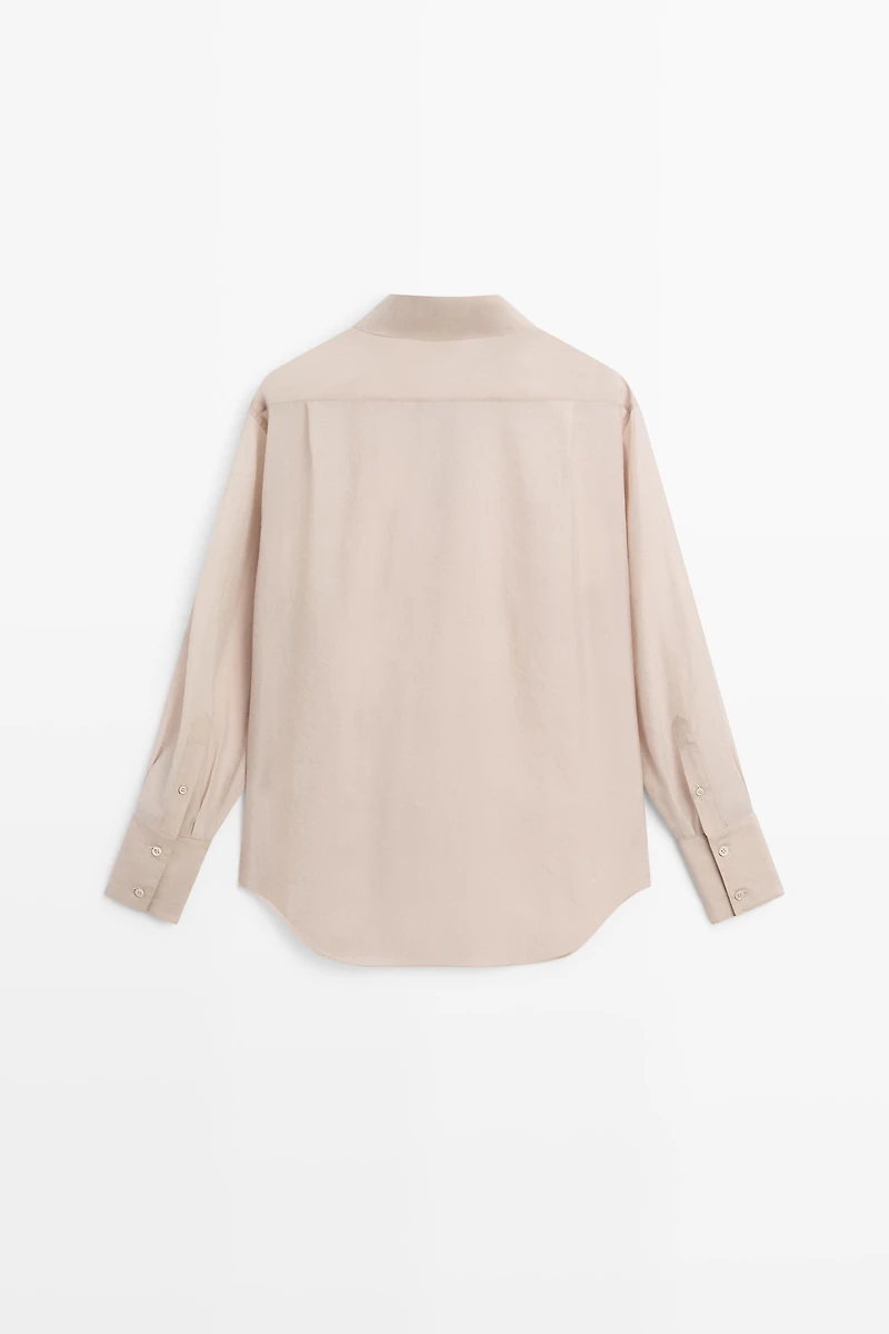 Semi-sheer flowing shirt - STUDIO