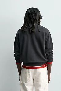 AARON LEVINE X ZARA QUARTER-ZIP SWEATSHIRT