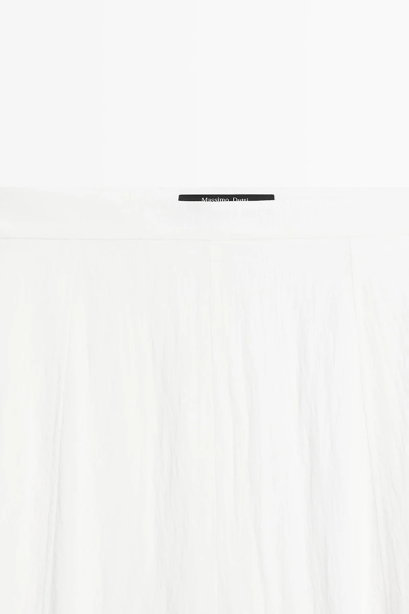 Flowing sarouel trousers with textured detail