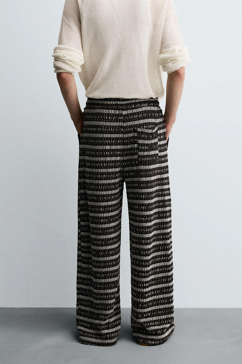 PANTALON JACQUARD AJOURÉ