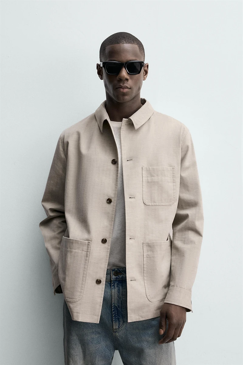 HERRINGBONE REGULAR FIT JACKET