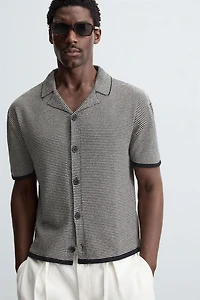 STRIPED KNIT SHIRT