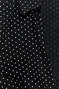 POLKA DOT CORSET-STYLE POPLIN SHIRT