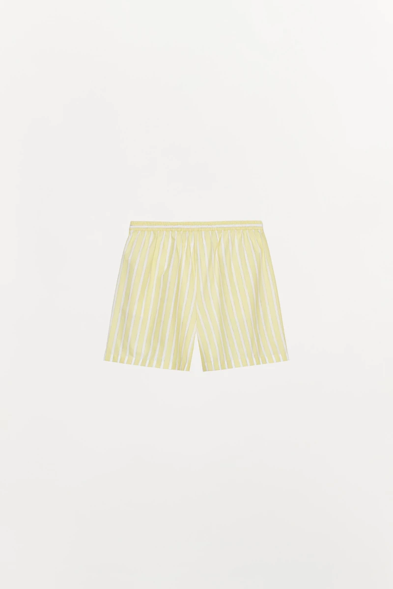 STRIPED PAJAMA SHORTS