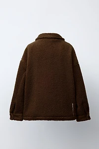 SURCHEMISE EFFET MOUTON BRODÉE