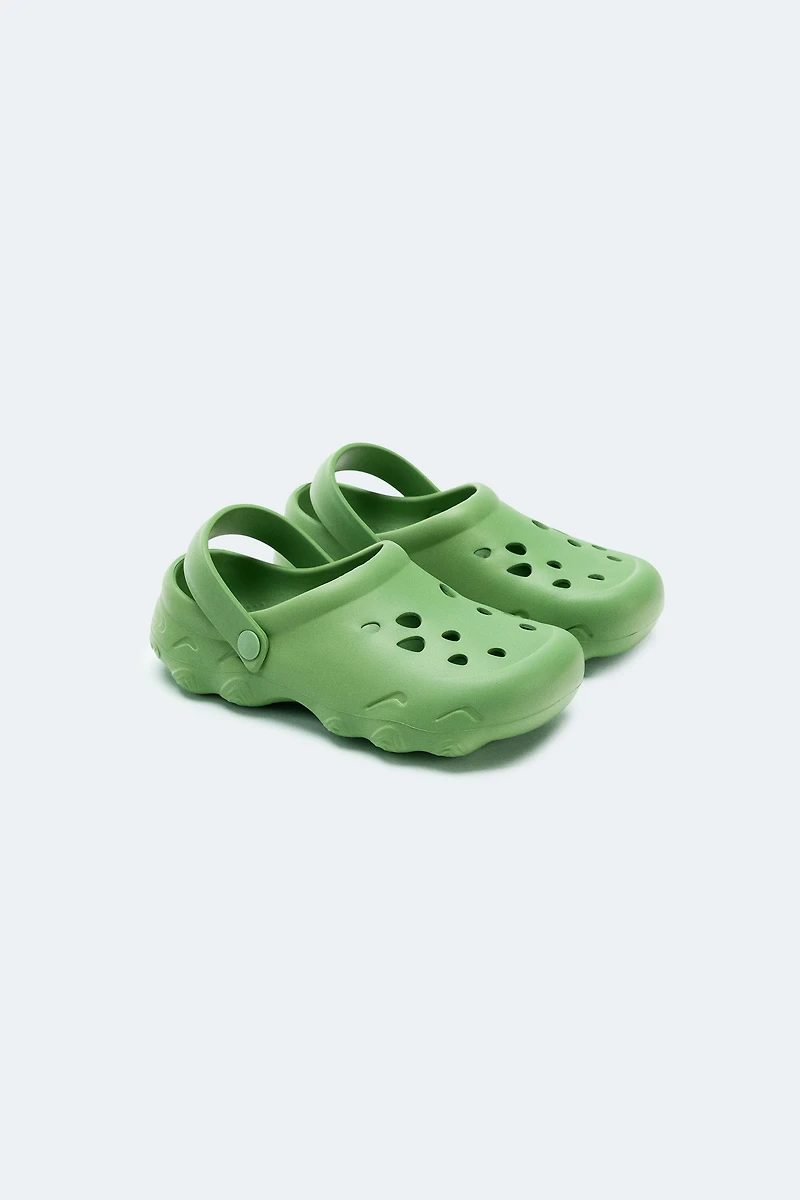 RUBBERIZED SPORT CLOGS