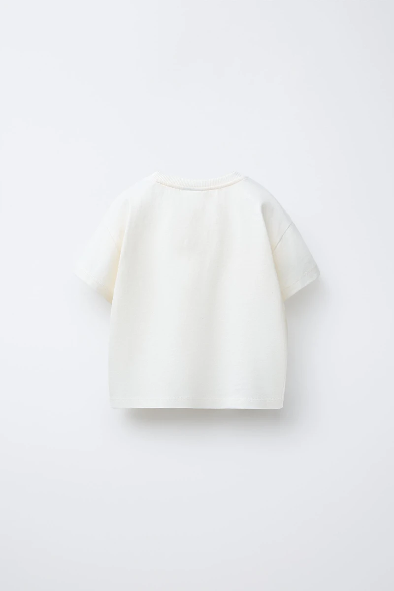 POLKA DOT COMBINATION BOW T-SHIRT