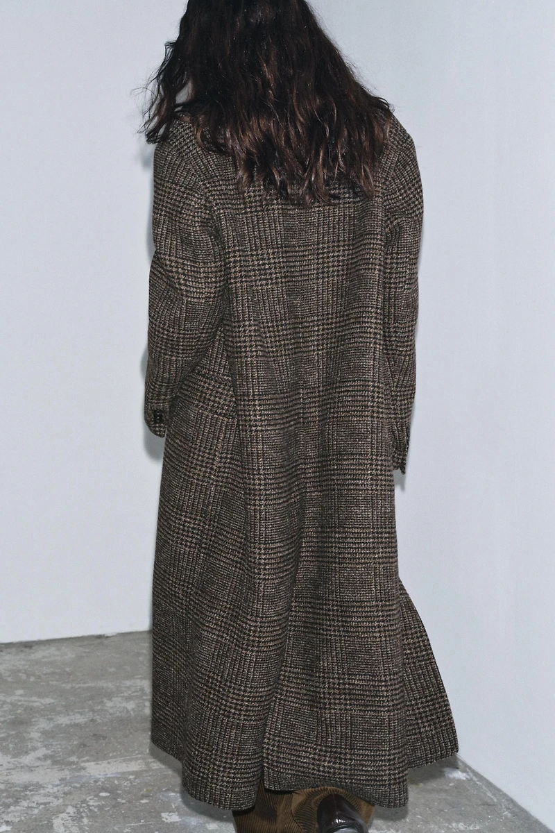 ZW COLLECTION PLAID COAT