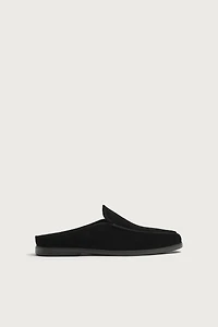 LEATHER MULE LOAFERS