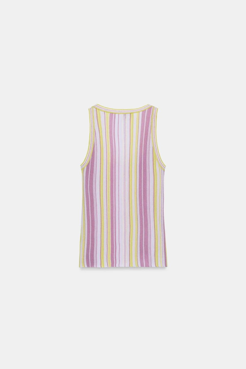 STRIPED KNIT TOP