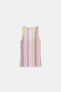 STRIPED KNIT TOP