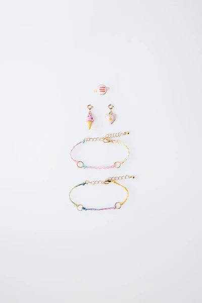 TWO-PACK OF INTERCHANGEABLE CHARM BRACELETS