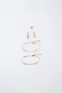TWO-PACK OF INTERCHANGEABLE CHARM BRACELETS