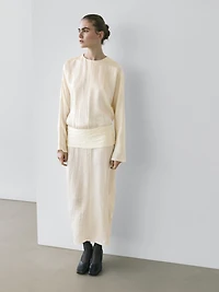 Robe midi ceinture large - STUDIO