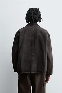 BOXY FIT DENIM OVERSHIRT