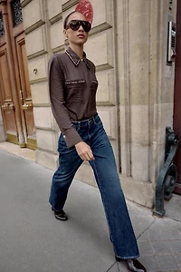 TEXTURED PIPED SHIRT