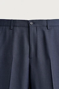 PLAID SUIT REGULAR FIT PANTS