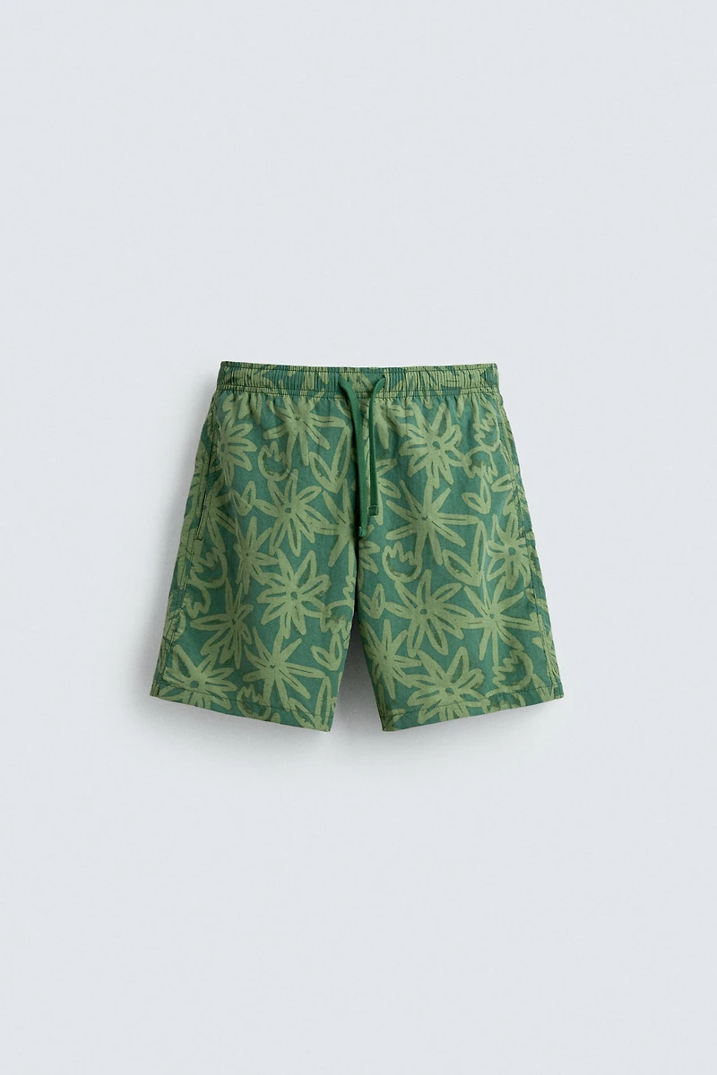 LONG FLOWERS SWIMSUIT