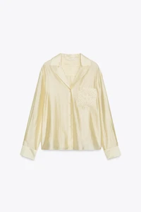 ZW COLLECTION EMBROIDERED POCKET SHIRT