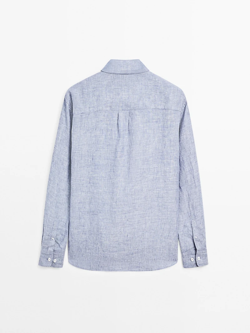 100% linen regular fit shirt