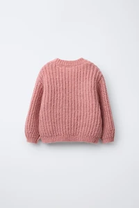 FLORAL EMBROIDERED WOOL KNIT SWEATER